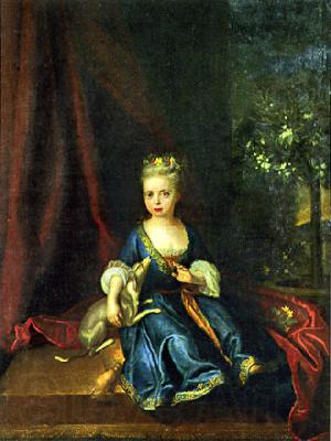 unknow artist Portrait of Friederike Luise von Preuben France oil painting art